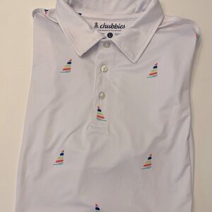 Men’s Chubbies Polo shirt- short sleeve- sz lg